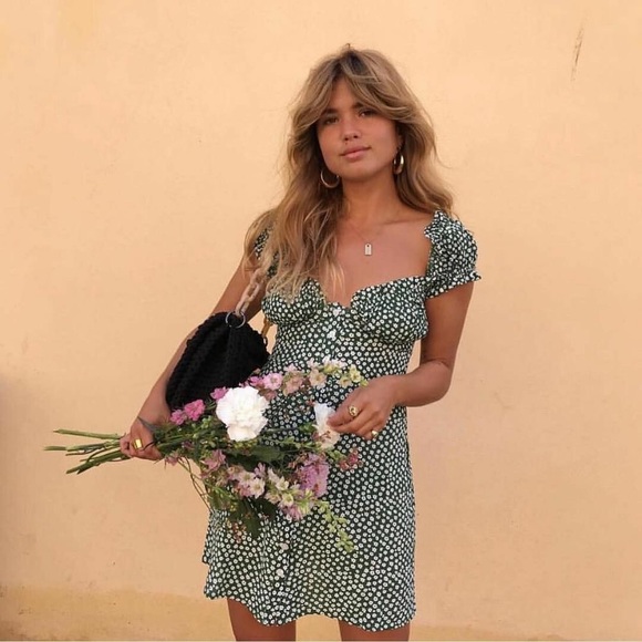 With Jean Dresses & Skirts - With Jean Isabella Green Floral Dress